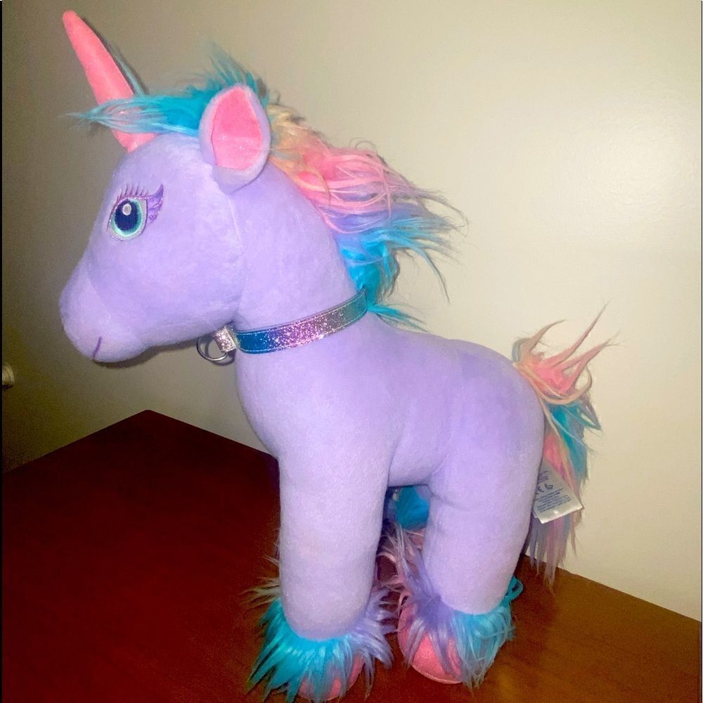 Authentic large size build a bear unicorn